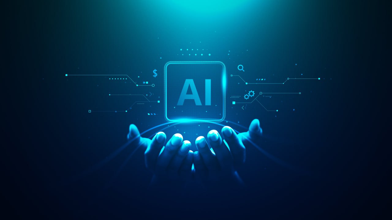 Illustration of an intelligent AI agent.